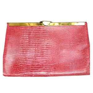 Pink Two-tone Genuine Leather Purse